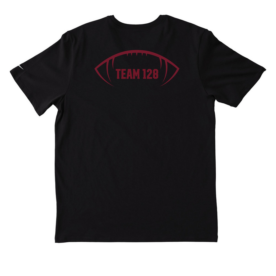 Dog Pound, Team 128 Nike Dri-Fit, a Black Nike Dri-FIT Jersey Blend Performance Tee (back-view)