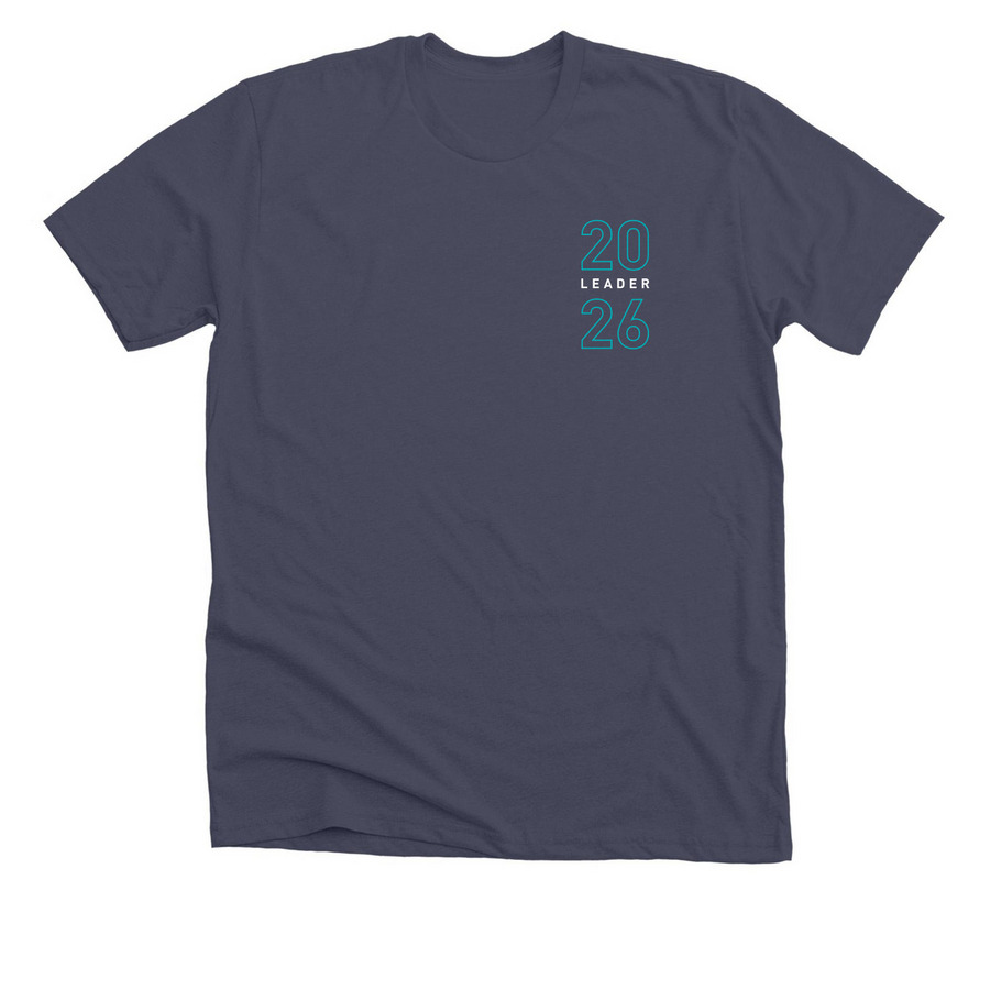 LFC Class of 2026 Leader T-Shirt (2 sided)&nbsp;, a Heather Midnight Navy Premium Unisex Tee