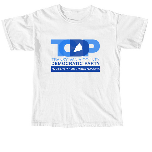 TCDP Logo, a White Comfort Colors Unisex Tee