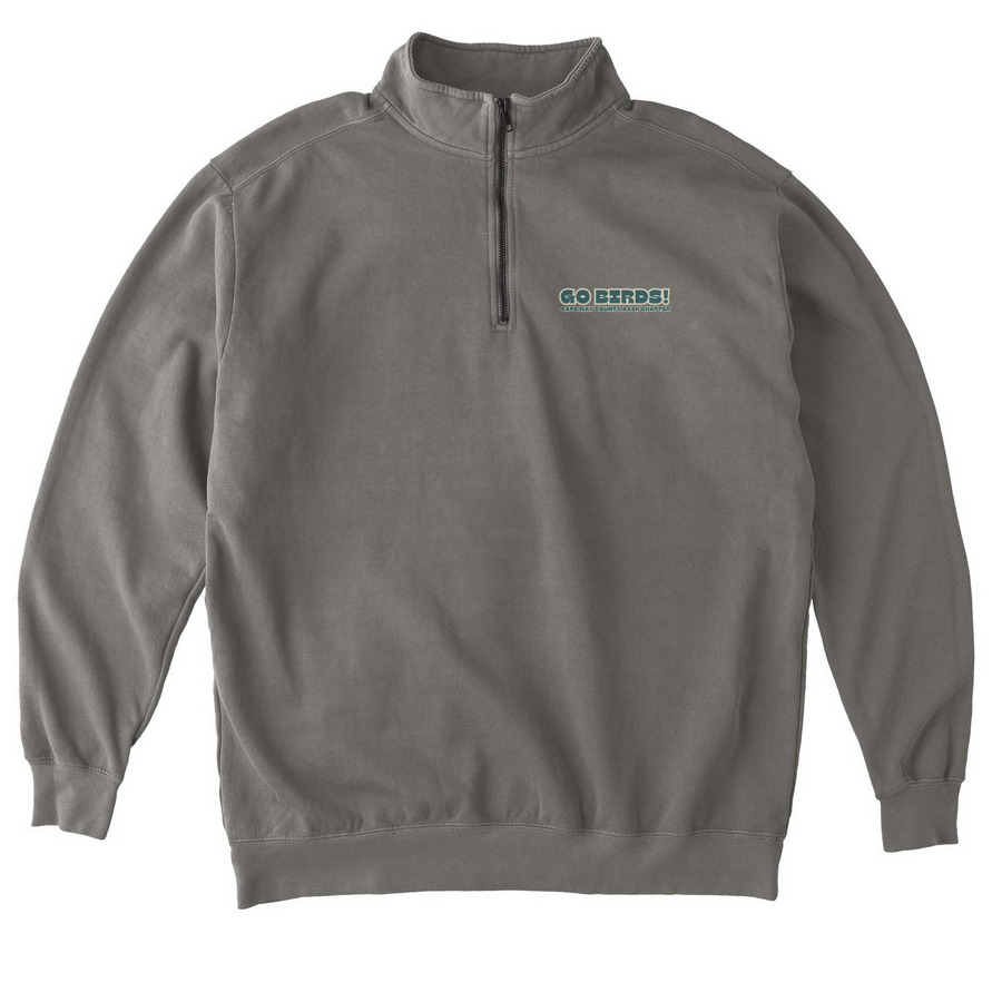 Cape May County AAZK 2026 Go Birds Quarter, a Grey Comfort Colors Quarter Zip Pullover