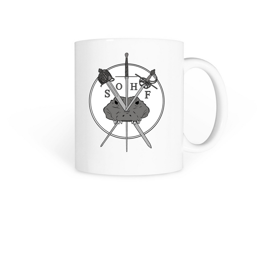 SOHF Logo Mugs, a White Coffee Mug