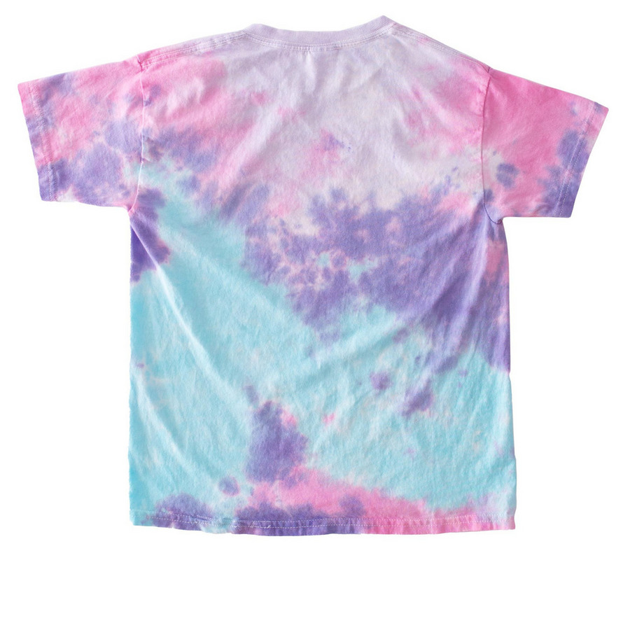 40th Anniversary Youth Collection, a Cotton Candy Youth Tie Dye Tee (back-view)