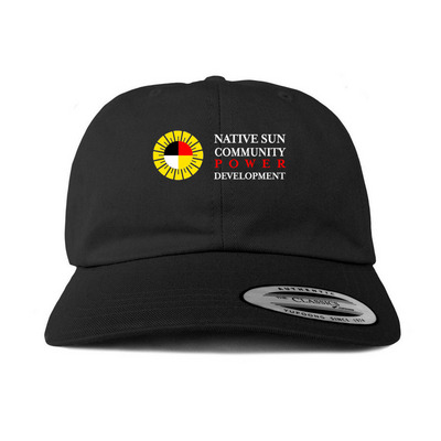 Native Sun Community Power Development., a Black Printed Classic Baseball Cap