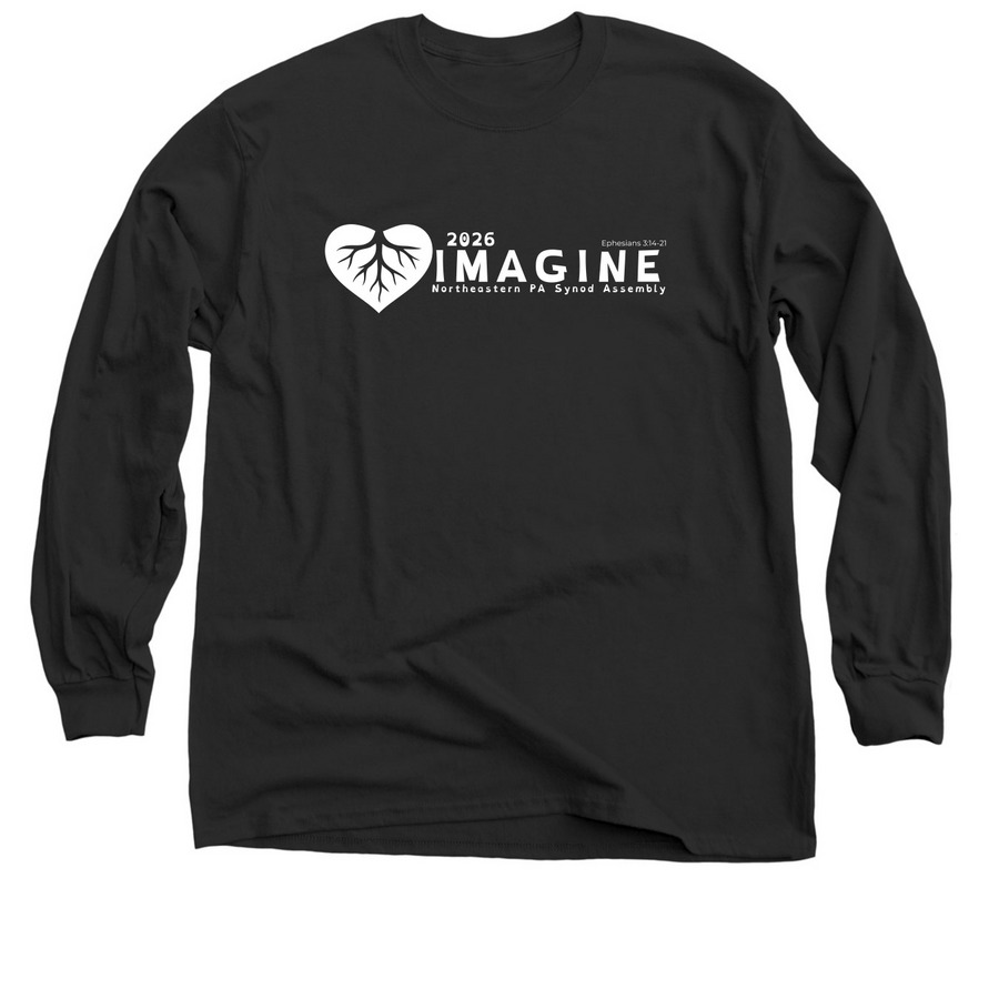 2026 NEPA Synod Assembly One-Sided (WHITE), a Black Classic Long Sleeve Tee