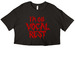 Vocal Rest 2.0 (red), a Black Women?s Cropped Cotton Tee