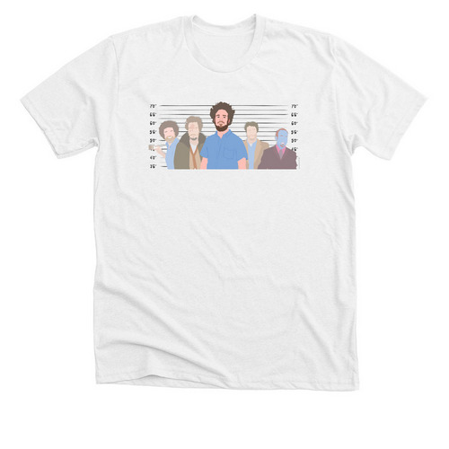 Lookalike Lineup, a Solid White Blend Premium Unisex Tee