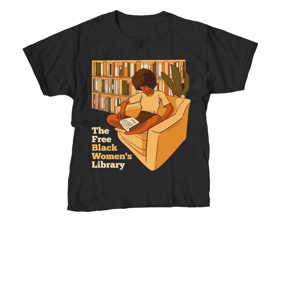 The Free Black Women's Library/Reading Room I, a Black Youth Unisex Tee