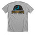 JDD Old & New, a Athletic Heather Premium Unisex Tee (back-view)
