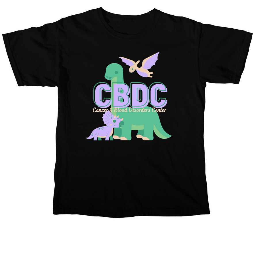 CDBC Dinosaurs!&nbsp;, a Black Comfort Colors Unisex Tee