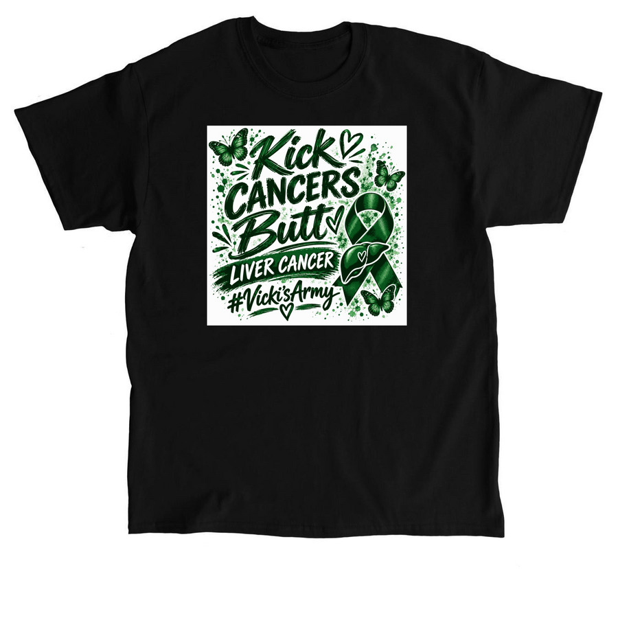Kick Cancers Butt (All Sizes), a Black Classic Unisex Tee
