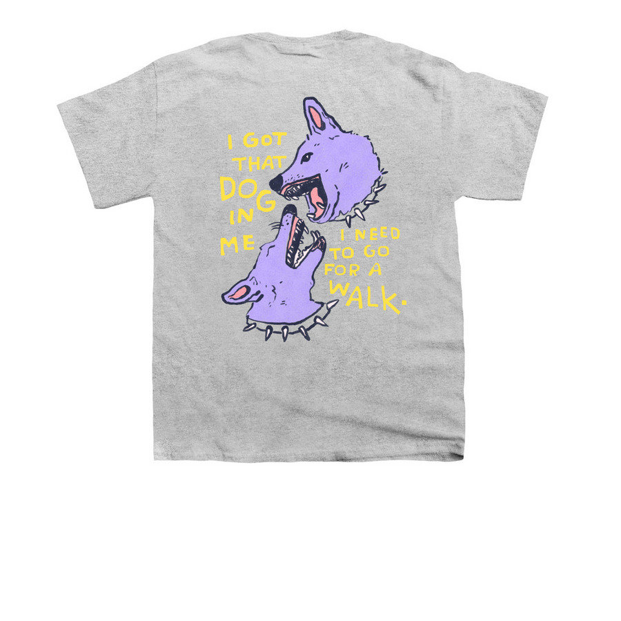I got that dog in me, a Sport Grey Youth Unisex Tee (back-view)