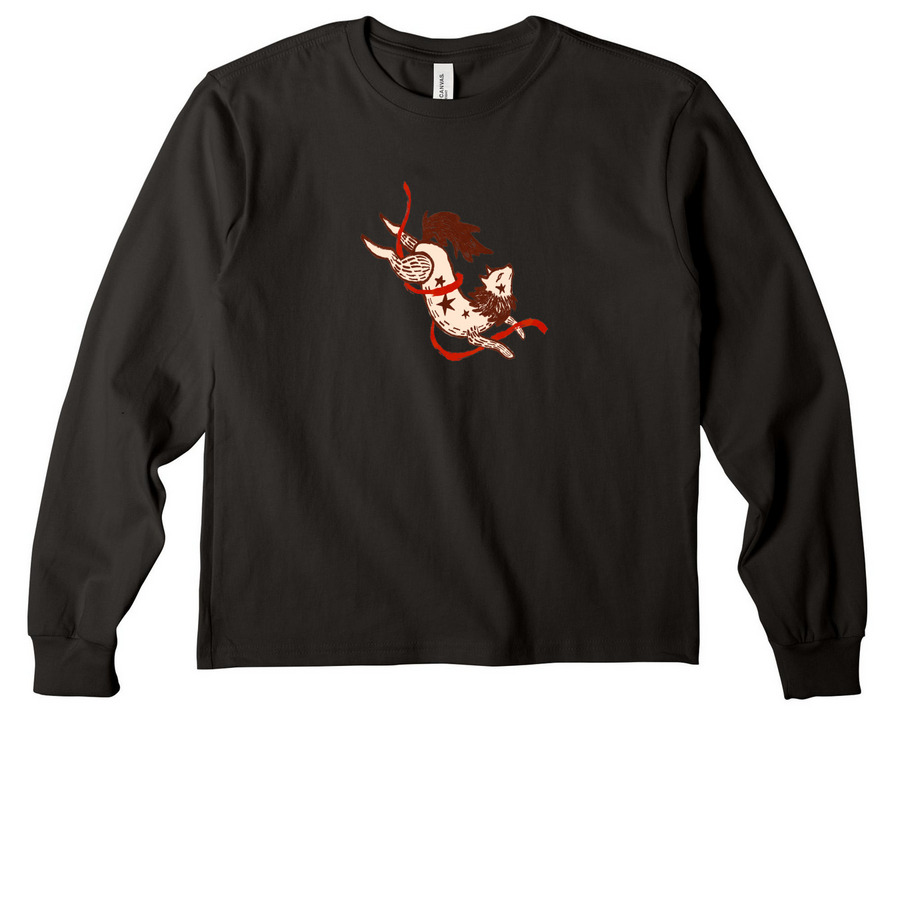 Youth T-Shirts - Long and Short Sleeve, a Black Youth Heavyweight Long Sleeve Tee