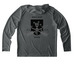 II X & III X Sun Shirt, a Dark Smoke Grey UV Performance Long Sleeve Hoodie (back-view)