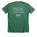 PMSF Simple Shirts, a Heather Grass Green Premium Unisex Tee (back-view)