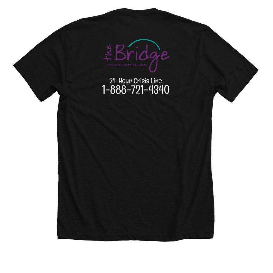 Hope, a Solid Black Blend Premium Unisex Tee (back-view)