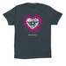 Flaming Heart Planned Parenthood Shirt, a Dark Grey Premium Cotton Tee