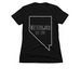 Nevada Spirit Wear, a Black Women's Slim Fit Tee