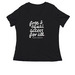 Free & Equal Access for All - Women's Cut, a Black Women's Relaxed V-Neck Tee