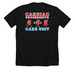 Healthy Hearts, a Solid Black Blend Premium Unisex Tee (back-view)