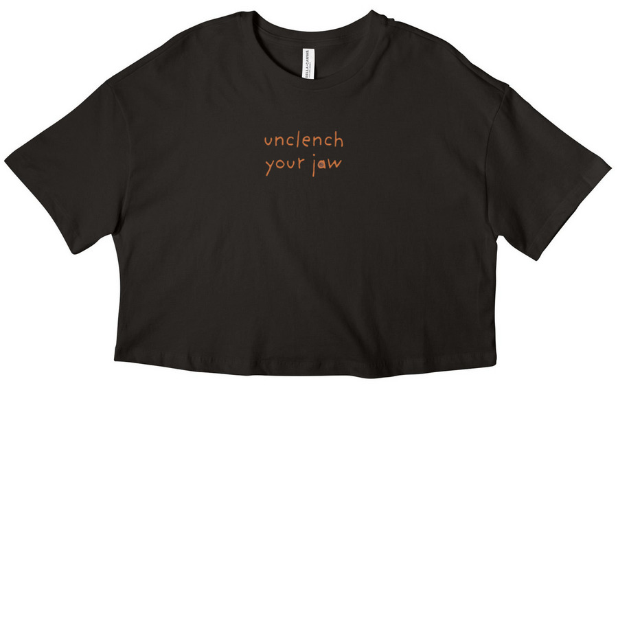 UYJ CROP, a Black Women?s Cropped Cotton Tee