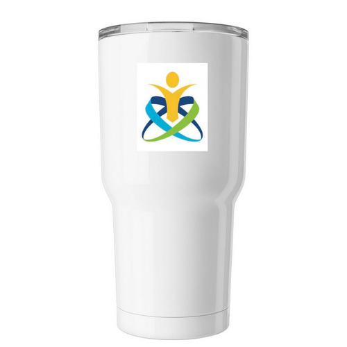 Don?t forget to Hydrate, a White Insulated Tumbler