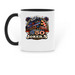 America 250 Mug, a Black Two-Tone Ceramic Mug (back-view)