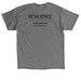 Rooted in Resilience, a Charcoal Classic Unisex Tee (back-view)