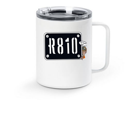 Travel, a White Stainless Steel Travel Mug