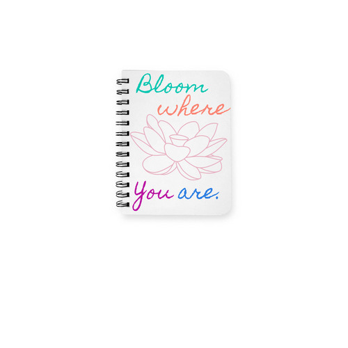 Rebirth678: Bloom Journal&nbsp;, a White Spiral Notebook