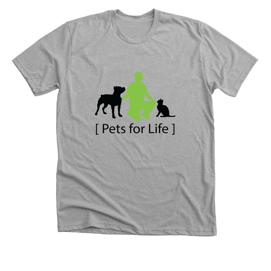 PFL_BlackAndGreenLogo, a Athletic Heather Premium Unisex Tee