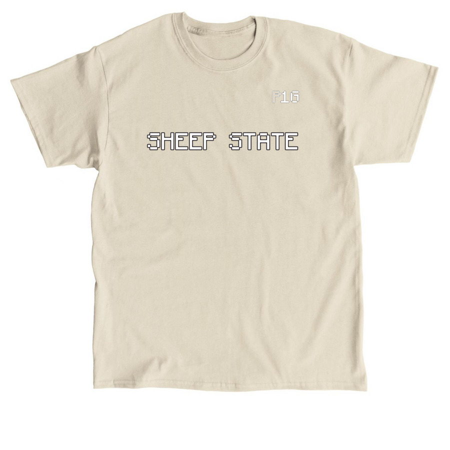 Sheep State Tee, a Sand Classic Unisex Tee