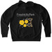 Birds and Blooms, a Black Stanley/Stella Unisex Cruiser 2.0 Pullover Hoodie (back-view)