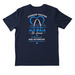 Team Lyle ALS walk shirt (Nike), a College Navy Nike Dri-FIT Jersey Blend Performance Tee (back-view)