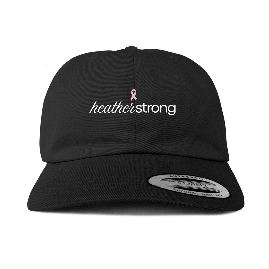 Heather Strong Hats - Black, a Black Printed Classic Baseball Cap