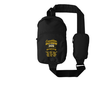 Gold Country's 2026 NADD National sling bag&nbsp;, a Black Grove Sling Bag
