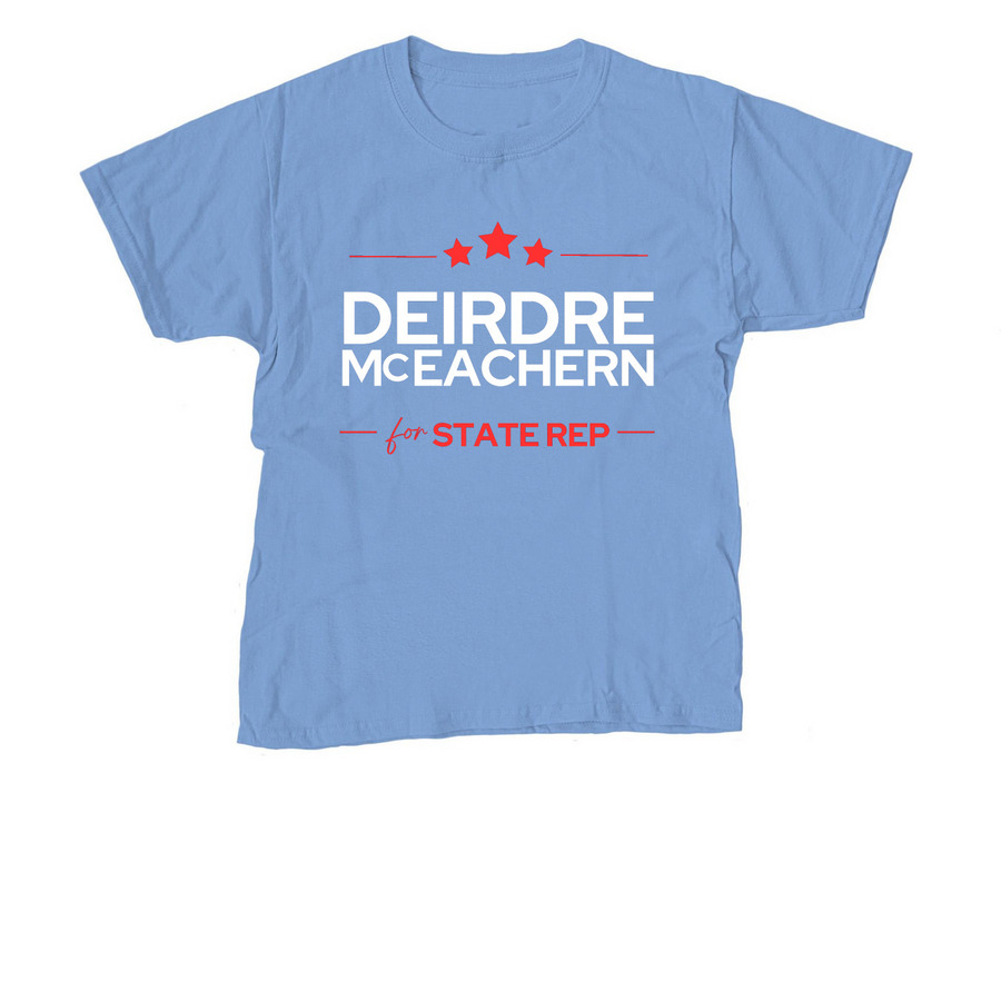 Deirdre McEachern for NH State Rep, a Carolina Blue Youth Unisex Tee