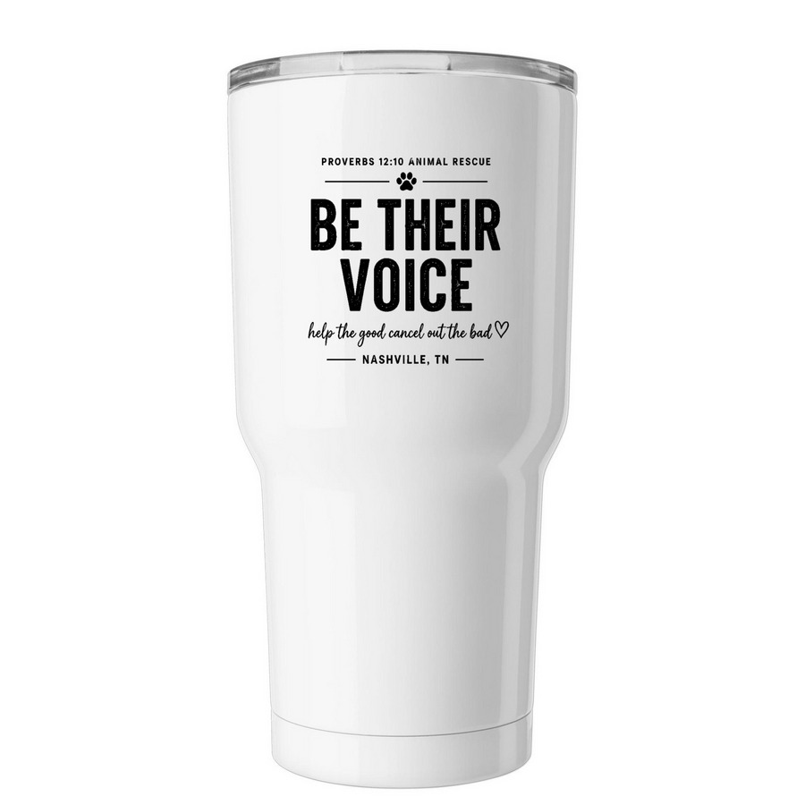 Tumbler&nbsp;, a White Insulated Tumbler (back-view)
