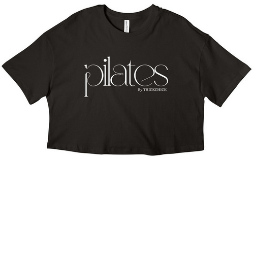 Pilates by THICKCHICK, a Black Women?s Cropped Cotton Tee