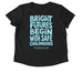 Bright Futures Shirt, a Space Black Allmade Eco Triblend Women?s Scoop Neck Tee (back-view)