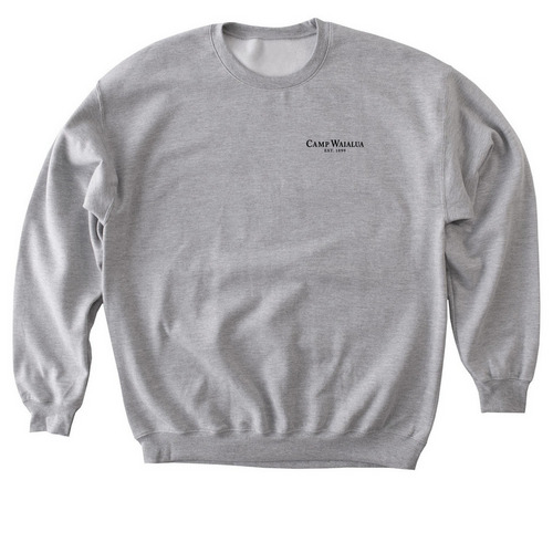 Camp Waialua Sweatshirts, a Sport Grey Softstyle Crewneck Sweatshirt