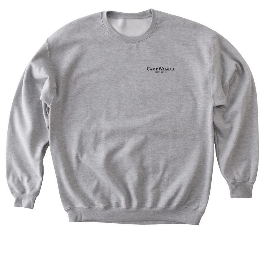 Camp Waialua Sweatshirts, a Sport Grey Softstyle Crewneck Sweatshirt