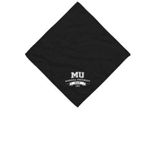 MU Banner (Black Bandana), a Black Cotton Bandana