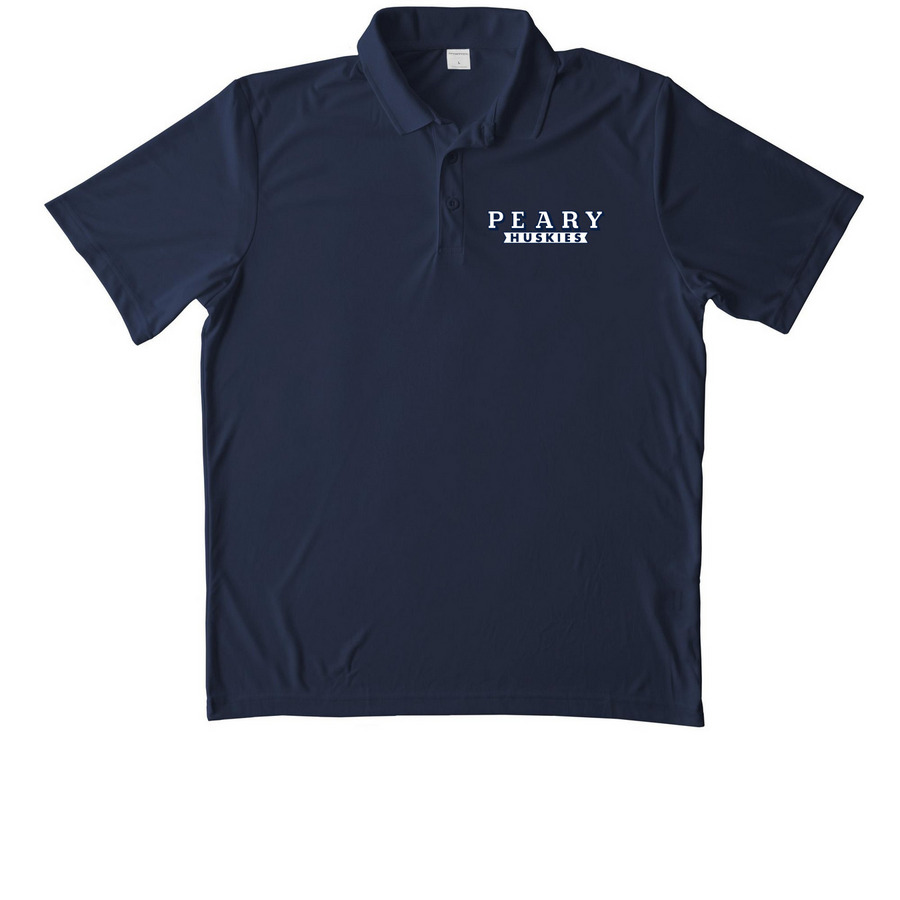 Sporty with plain logo, a True Navy Unisex Performance Polo