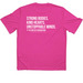 Signature Pink SGU Shirt, a Neon Pink Classic Performance Tee (back-view)
