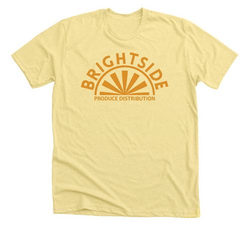 BrightSide Produce, a Heather Yellow Gold Premium Unisex Tee