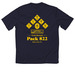 Pack 822 Class B Shirt, a True Navy Classic Performance Tee (back-view)