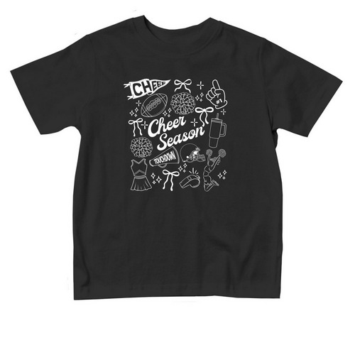 Toddler Cheer Season&nbsp;, a Black Toddler Tee