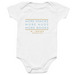 just for littles, a White Infant Onesie