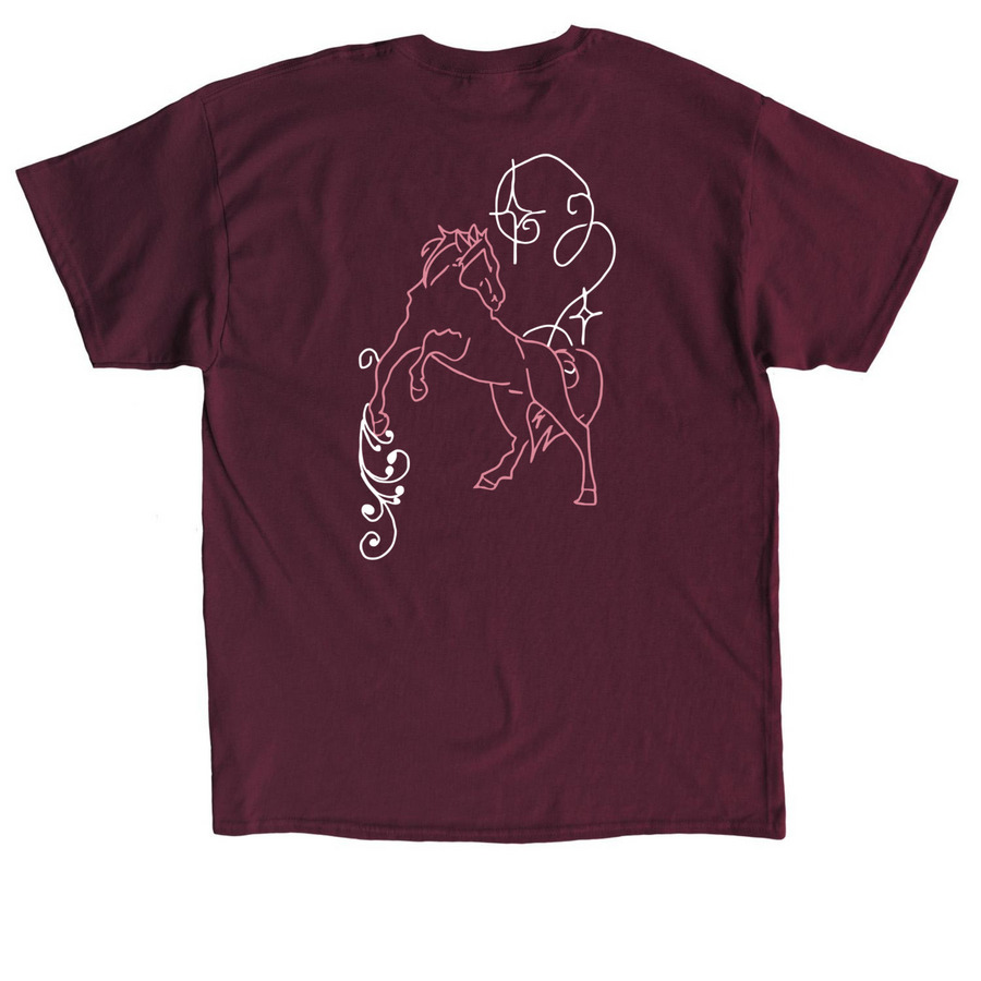 2026 Asian Student Association, a Maroon Classic Unisex Tee (back-view)