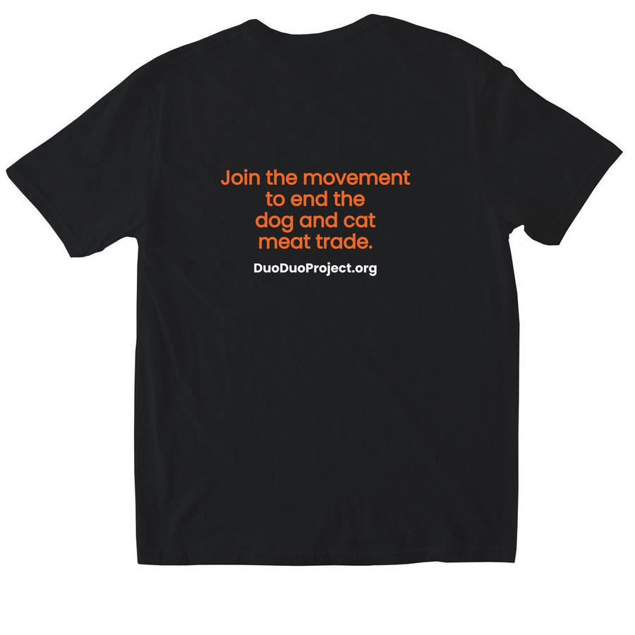 International Pet Appreciation, a Black Softstyle Cotton Tee (back-view)